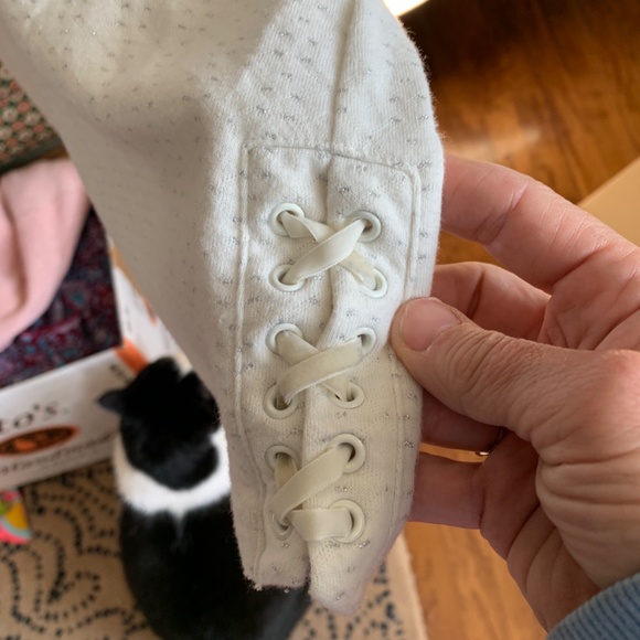 T‎ by Talbots  sweatshirt with metallic embellishments . Worn about 5x. - Picture 2 of 5